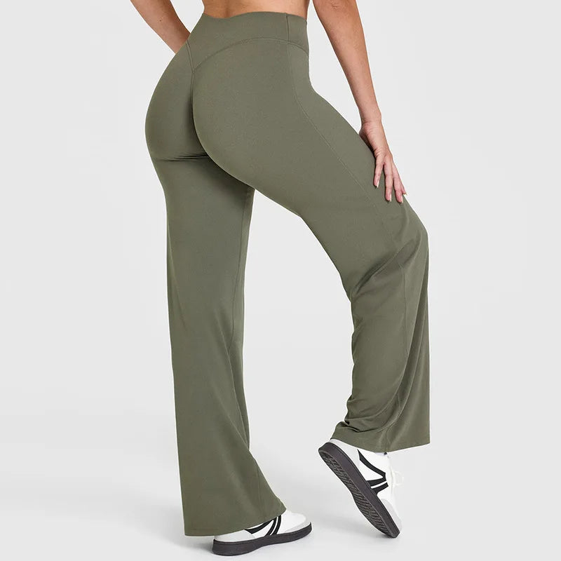 Women's Ultra Soft Straight-Leg Sport Pants | Mid-Waist Naked Feel