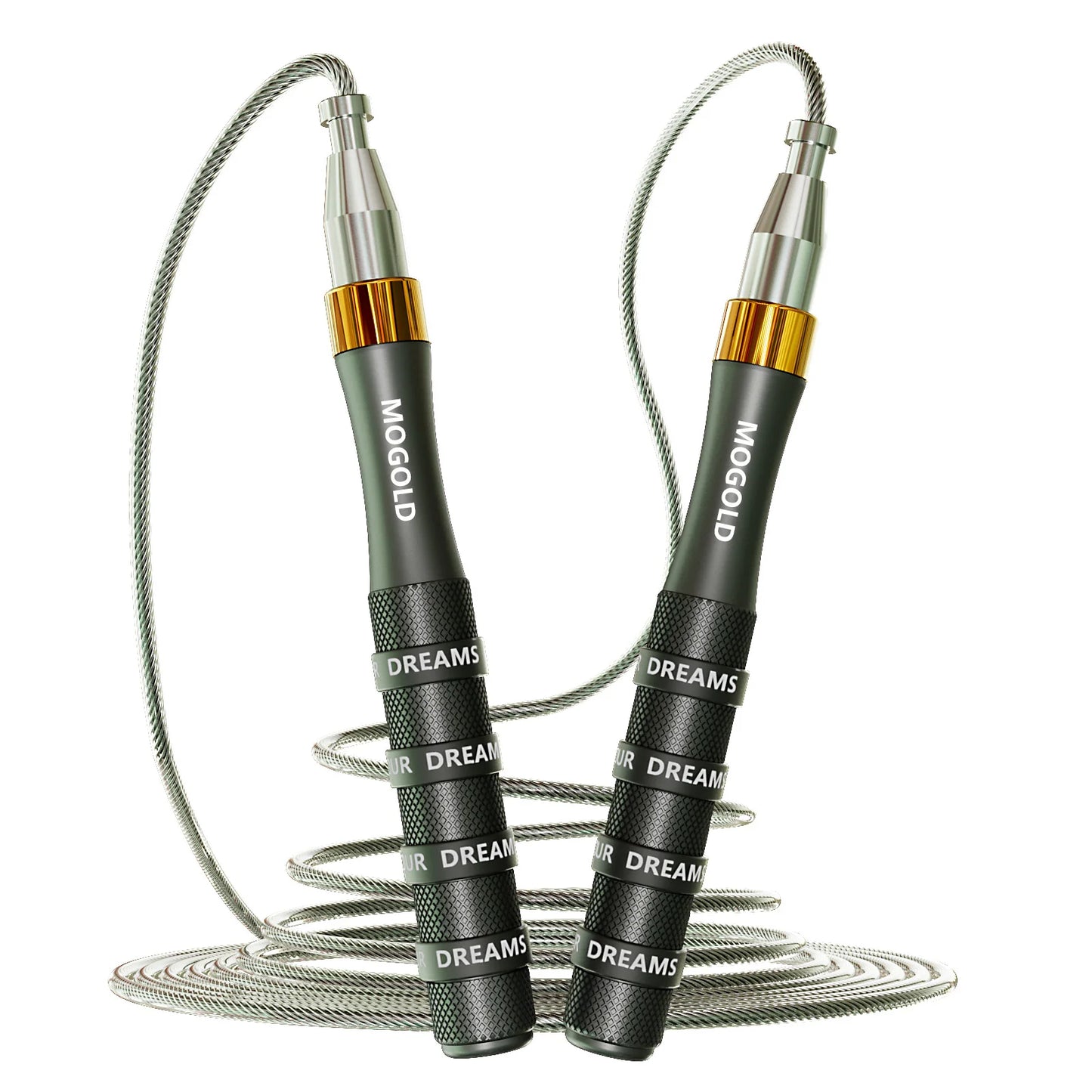 Self-Locking Speed Jump Rope – Aluminum Alloy Handles, Adjustable Length. Perfect for aerobics, fitness training, and speed workouts