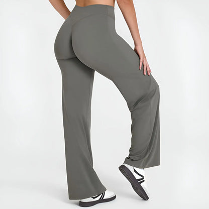 Women's Ultra Soft Straight-Leg Sport Pants | Mid-Waist Naked Feel