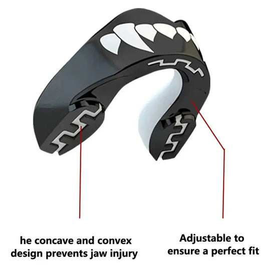3D Double-Layer Boxing Mouth Guard – Adult Fit with Case