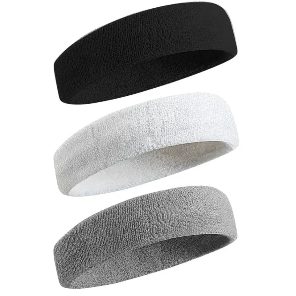 3Pcs Sweat Wicking Headbands for Men & Women | Fitness & Workout