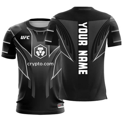 Custom Name UFC 2025 Fan T-Shirt – Casual Sports Short Sleeve