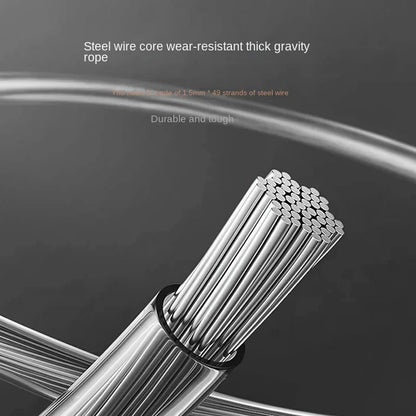 Self-Locking Speed Jump Rope – Aluminum Alloy Handles, Adjustable Length. Perfect for aerobics, fitness training, and speed workouts