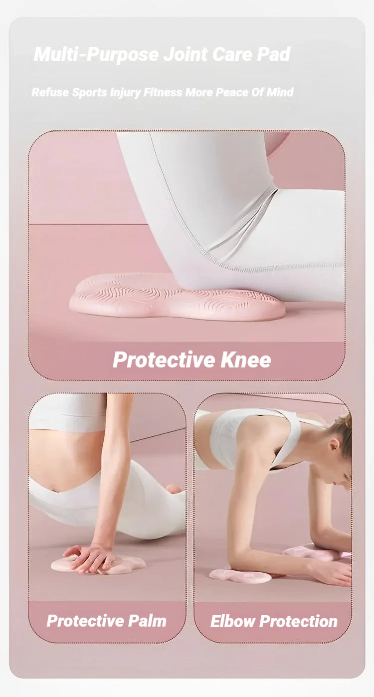 Tpe Thickened Anti Slip Yoga Kneeling Protective Pad Knee Soft Flat Support Slow Rebound Non-Slip Sports Fitness Mat Solid Elbow