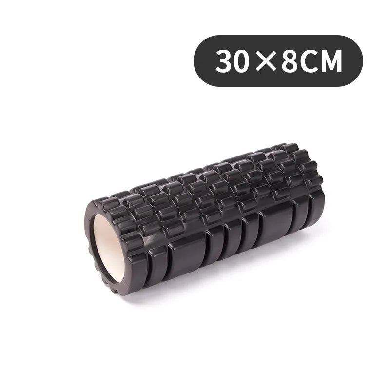 30cm Yoga Column Foam Fitness Muscle Training Pilates Sports Massage Foam Roller Grid Trigger Point Therapy Home Gym Exercise