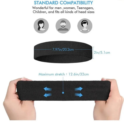 3Pcs Sweat Wicking Headbands for Men & Women | Fitness & Workout