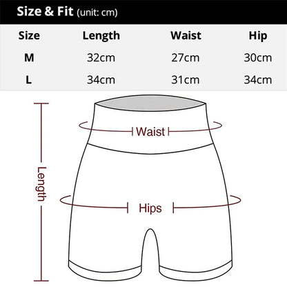 Women's High Waist Fitness Shorts | Gym & Sportswear Running Shorts