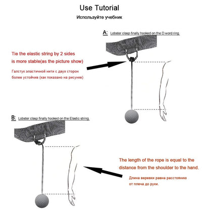 Muay Thai Boxing Speed Ball With Head Band For Sanda Boxing Fighting Fast Speed Reaction Time Training Boxing Reflex Trainer