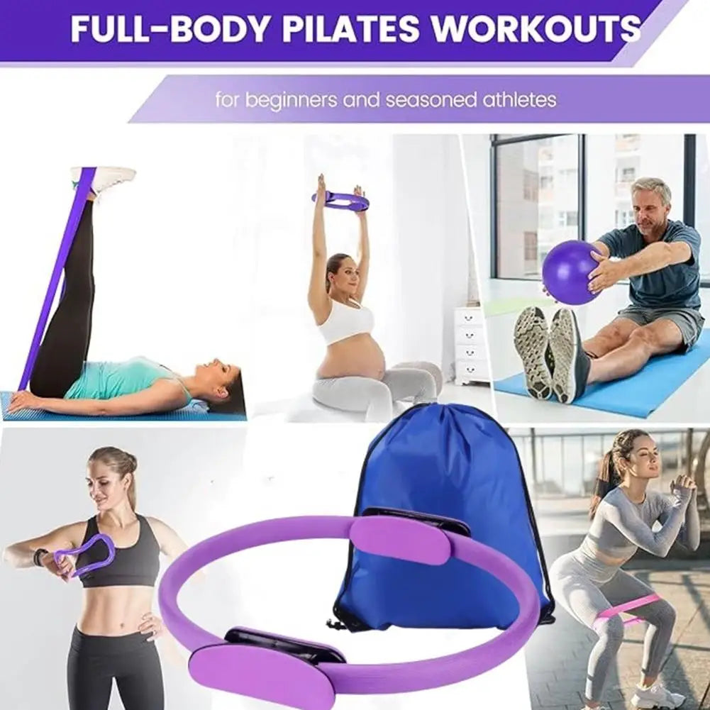 13-Piece Pilates Essentials Kit – Home Yoga & Core Training Set