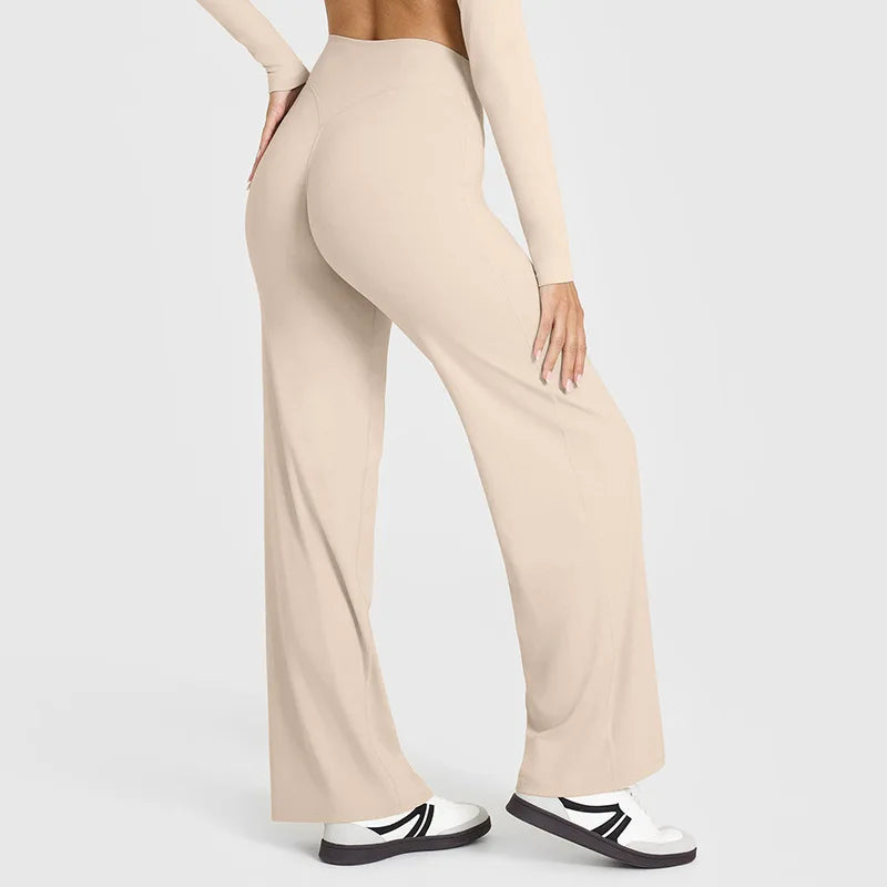 Women's Ultra Soft Straight-Leg Sport Pants | Mid-Waist Naked Feel