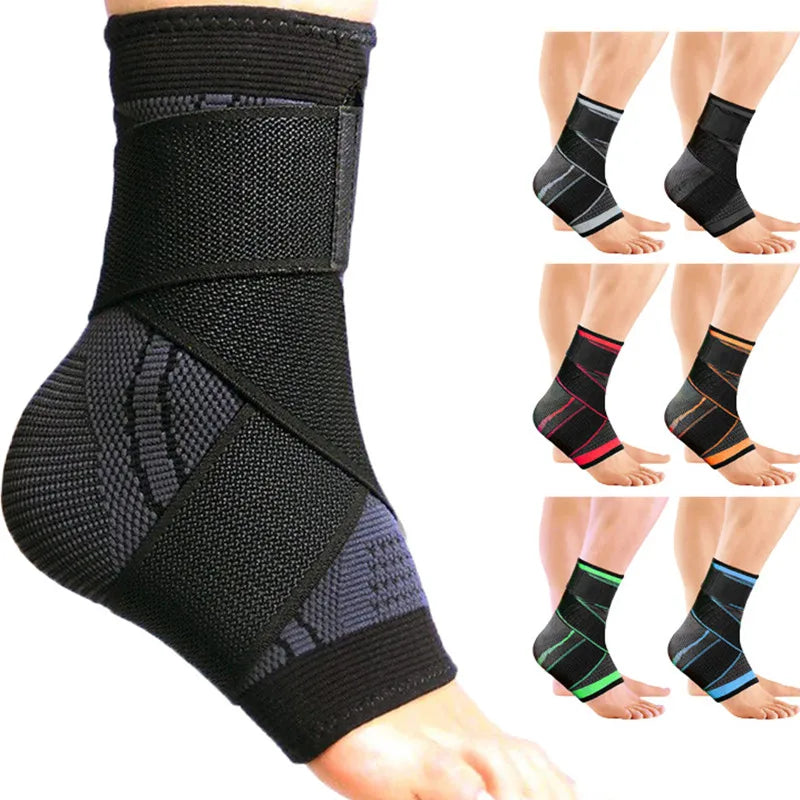 Compression Ankle Brace Protector | Adjustable Strap for Gym & Sport