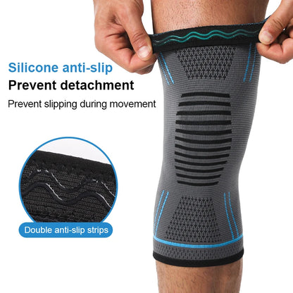 1PC Compression Knee Sleeve | Spring Stabilized Gym & Sport Support