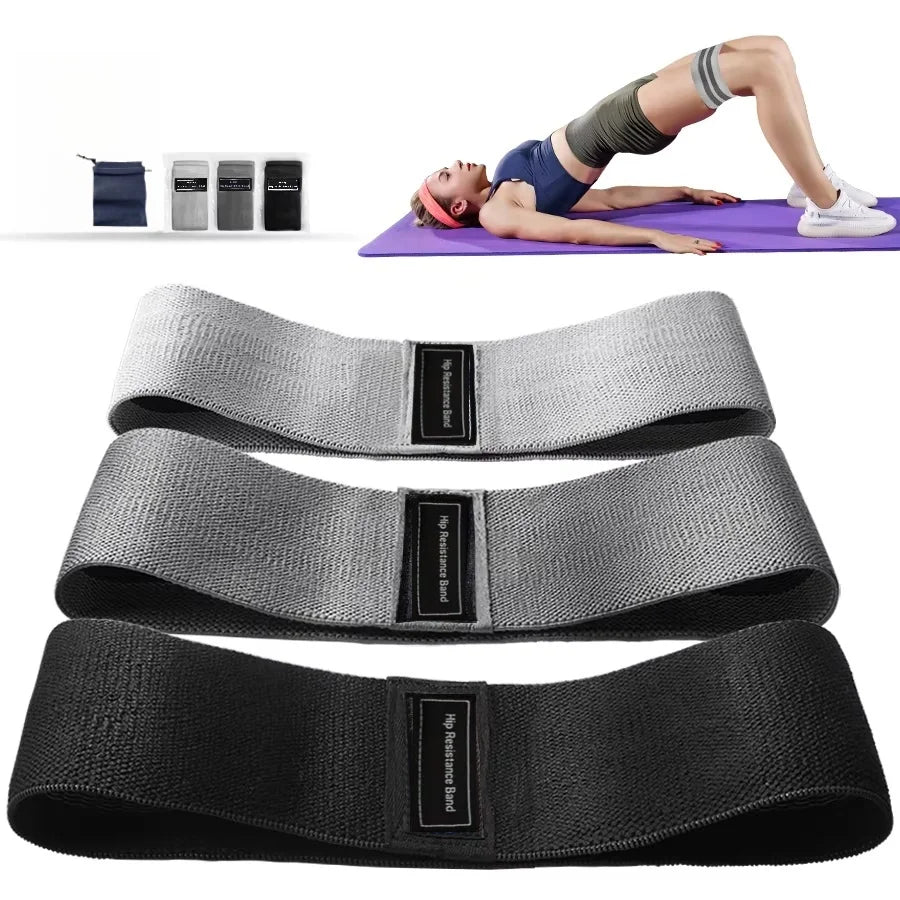 Booty & Thigh Fabric Resistance Bands | Non-Slip Gym & Yoga Loops