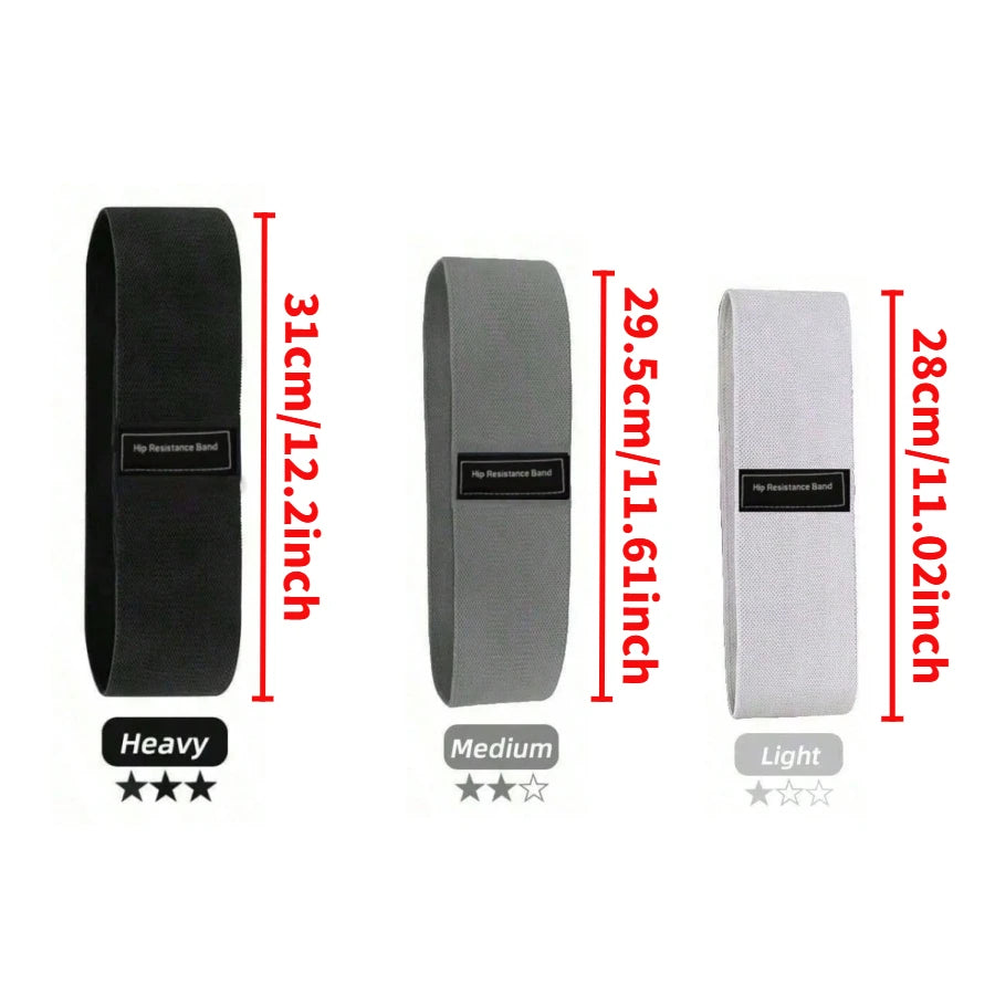 Booty & Thigh Fabric Resistance Bands | Non-Slip Gym & Yoga Loops