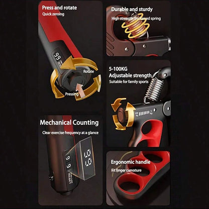 5-150KG Grip Strength Gym Wrist Expander Hand Strengthener